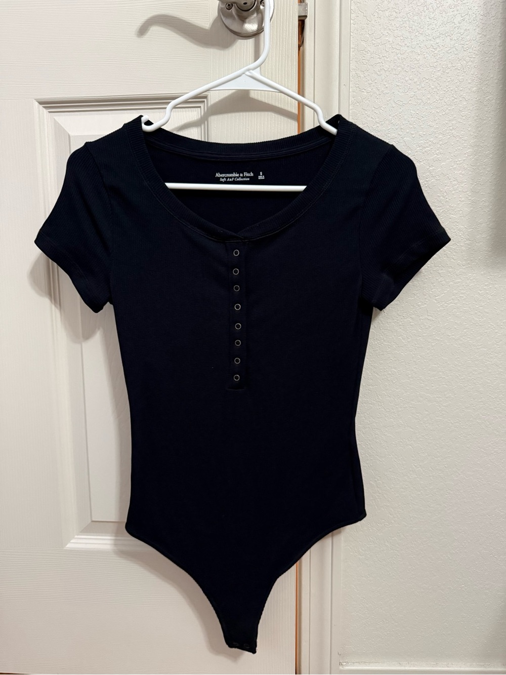 Abercrombie & Fitch Ribbed Henley Bodysuit